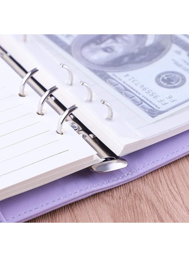 Faux leather wallet, money pouch, budget and notepad with card slots, cash and money compartment - A6 - Image 5